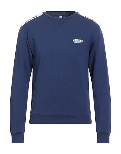 MOSCHINO Sweatshirt UNDERWEAR Navy blue 95% Cotton, 5% Elastane