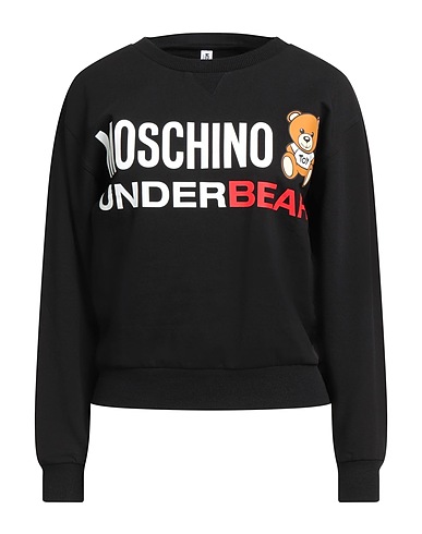 MOSCHINO Sweatshirt UNDERWEAR Black 95% Cotton, 5% Elastane