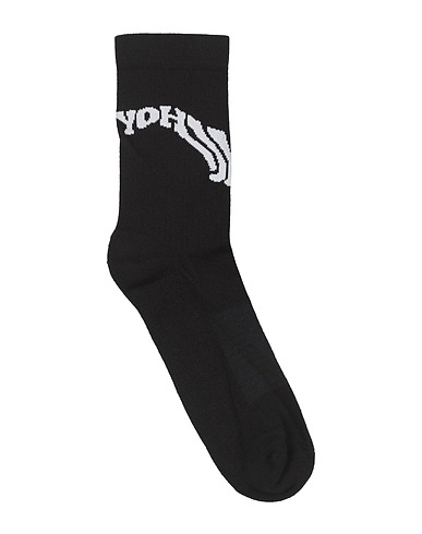 Y-3 Socks & tights Black 60% Cotton, 28% Polyamide, 9% Recycled polyester, 3% Elastane