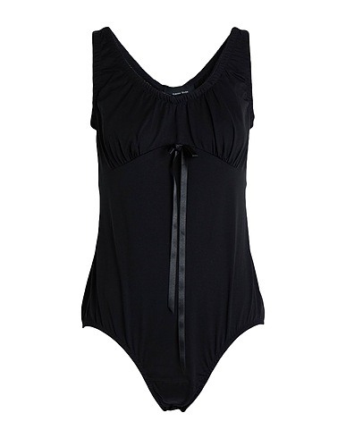 SIMONE ROCHA TOPWEAR Black 100% Cotton, Polyester, Polyurethane