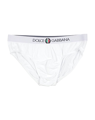 DOLCE&GABBANA Brief UNDERWEAR White 90% Cotton, 10% Elastane, Viscose, Polyester