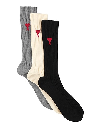 AMI ALEXANDRE MATTIUSSI Socks & tights Black 99% Polyamide, 1% Elastane