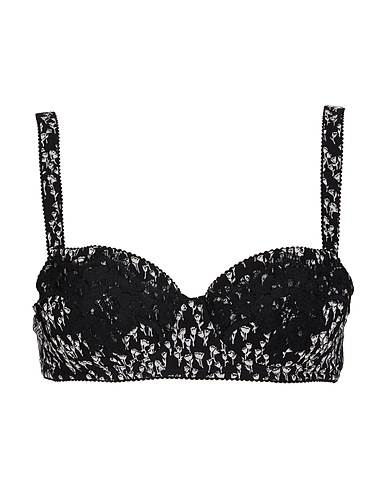 DOLCE&GABBANA Bra Black 84% Silk, 10% Cotton, 6% Elastane