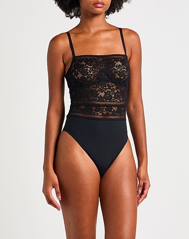 WOLFORD Lingerie bodysuit Black 86% Polyamide, 14% Elastane