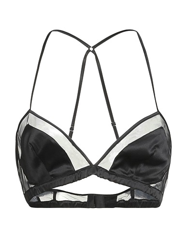 DOLCE&GABBANA Bra Black 85% Silk, 10% Polyamide, 5% Elastane