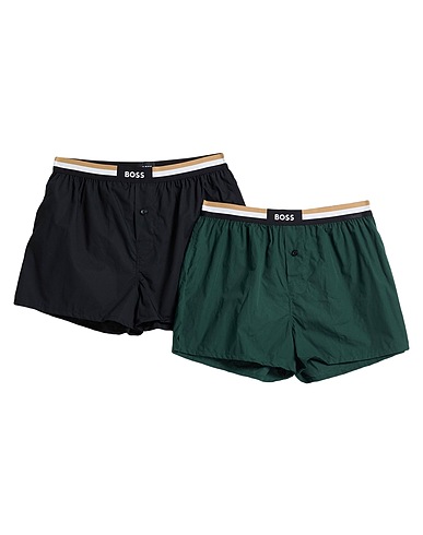 BOSS Caleçon Noir 100% Coton, Polyamide, Polyester, Élasthanne