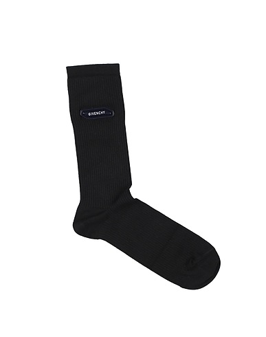 GIVENCHY Chaussettes et collants Noir 72% Coton, 24% Polyamide, 4% Élasthanne