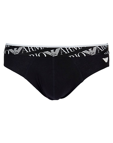 EMPORIO ARMANI Brief UNDERWEAR Black 95% Cotton, 5% Elastane