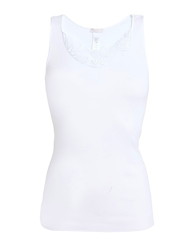 HANRO Tricot de peau Blanc 100% Coton, Polyester