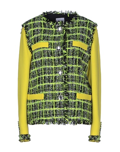 MOSCHINO CHEAP AND CHIC Blazer Lime green 40% Acrylic, 39% Virgin Wool, 16% PA, 5% Other Fibres