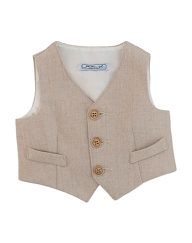 MIMISOL Waistcoat Beige 100% Linen