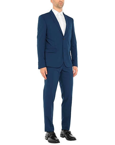 SIMBOLS Suits Slate blue 70% Polyester, 24% Viscose, 6% Elastane