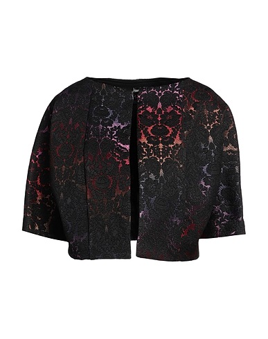 HANITA Blazer Black 55% Polyester, 32% Cotton, 9% Acrylic, 4% Other Fibres, Viscose