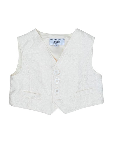 ALETTA Suit vest Ivory 59% Polyester, 41% Viscose