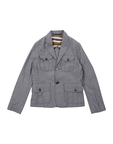 DANIELE ALESSANDRINI Blazer Grey 97% Cotton, 3% Elastane