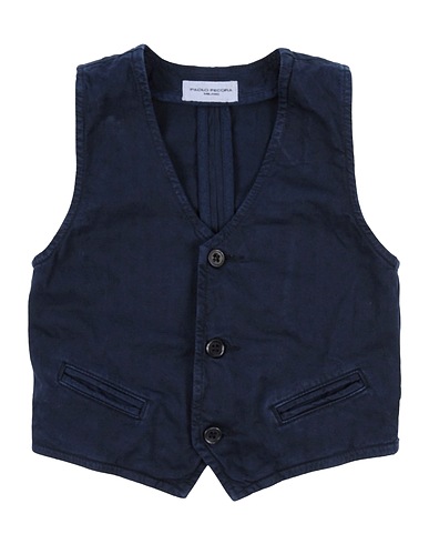 PAOLO PECORA Panciotto Blu notte 98% Cotone, 2% Elastan