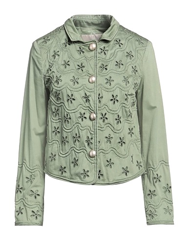 ERMANNO SCERVINO Jacket Military green 54% Cotton, 43% Lyocell, 3% Elastane