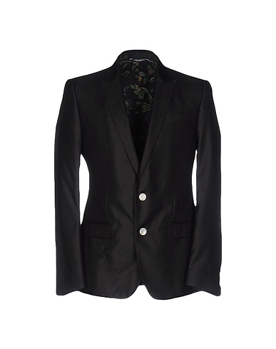 DOLCE&GABBANA Blazer Black 97% Silk, 3% Polyester