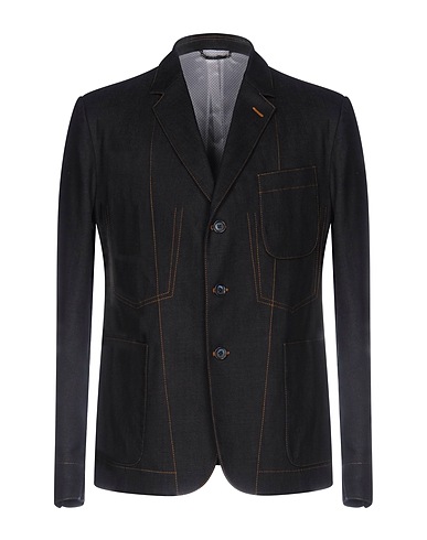 DOLCE&GABBANA Blazer Blue 98% Cotton, 2% Elastane
