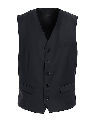 MASSIMO REBECCHI Waistcoat Midnight blue 53% Polyester, 43% Virgin Wool, 4% Lycra®