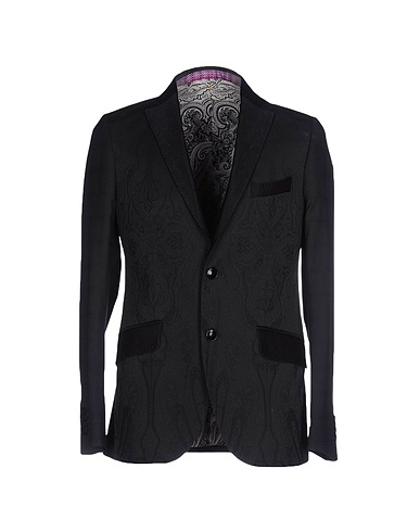ETRO Blazer Black 98% Cotton, 2% Elastane, Polyamide, Silk