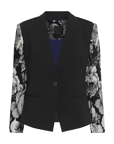 PINKO Blazer Black 81% Polyester, 15% Viscose, 4% Elastane, Acrylic, Cotton
