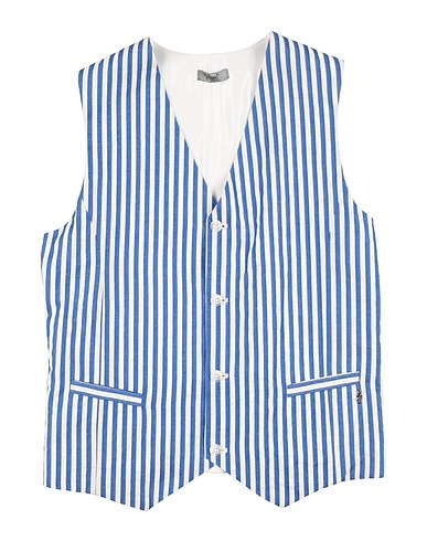 GRANT GARÇON Anzugweste Blau 100% Baumwolle