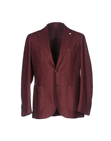 L.B.M. 1911 Blazer Burgundy 63% Wool, 23% Polyester, 14% Polyamide