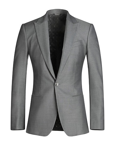 DOLCE&GABBANA Blazer Grey 55% Virgin Wool, 43% Silk, 2% Polyester