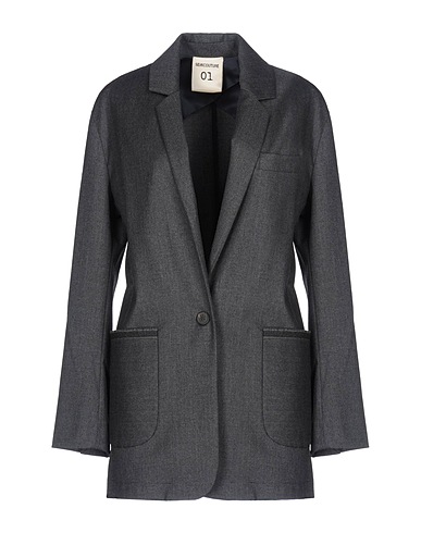 SEMICOUTURE Blazer Lead 53% Virgin Wool, 30% Polyester, 16% Rayon, 1% Elastane