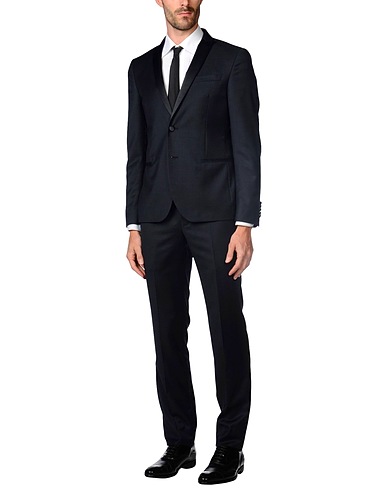 MANUEL RITZ Suits Midnight blue 100% Virgin Wool