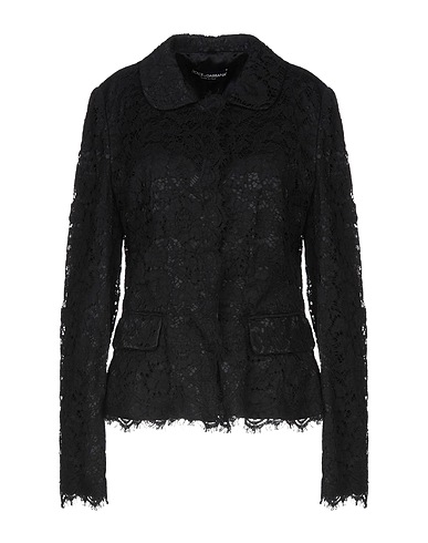 DOLCE&GABBANA Blazer Black 46% Cotton, 43% Viscose, 11% Polyamide