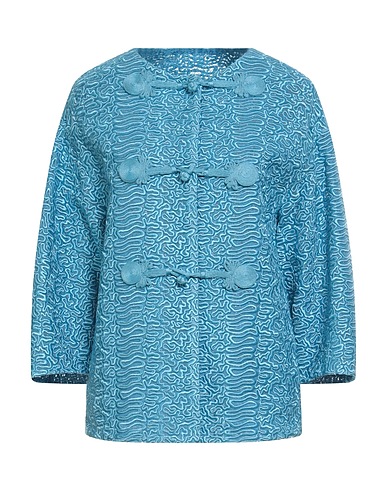 ERMANNO SCERVINO Giacca Azzurro 93% Poliestere, 7% Poliammide