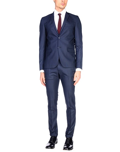 EREDI DEL DUCA Suits Midnight blue 78% Polyester, 19% Viscose, 3% Elastane