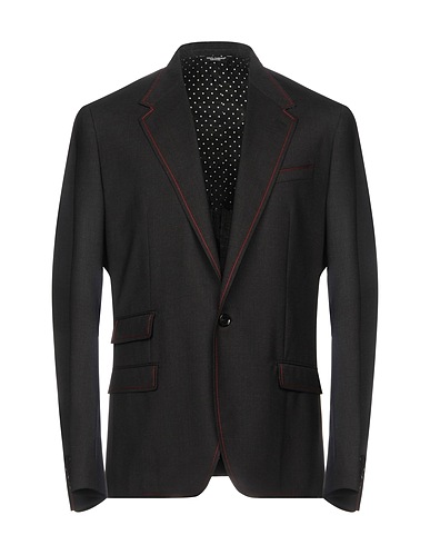 DOLCE&GABBANA Blazer Charcoal 97% Virgin Wool, 3% Elastane