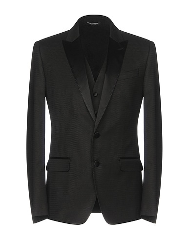 DOLCE&GABBANA Blazer Black 52% Wool, 35% Viscose, 9% Silk, 4% Polyester