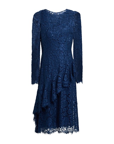DOLCE&GABBANA Midi dress Midnight blue 56% Viscose, 39% Cotton, 5% Polyamide