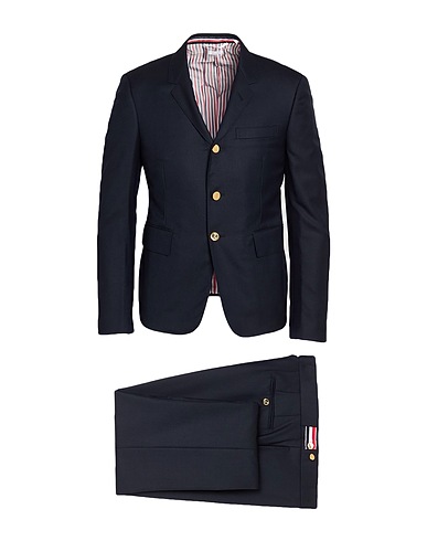 THOM BROWNE Suits Midnight blue 100% Wool