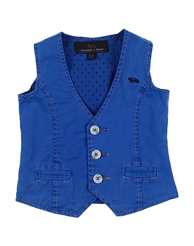 HARMONT & BLAINE Anzugweste Blau 100% Baumwolle