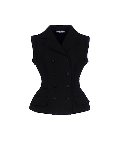 DOLCE&GABBANA Blazer Black 71% Virgin Wool, 22% Polyamide, 5% Silk, 2% Elastane