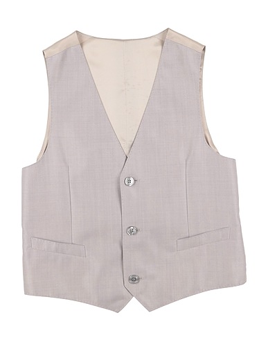 DOLCE&GABBANA Waistcoat Light grey 45% Virgin Wool, 45% Viscose, 10% Silk