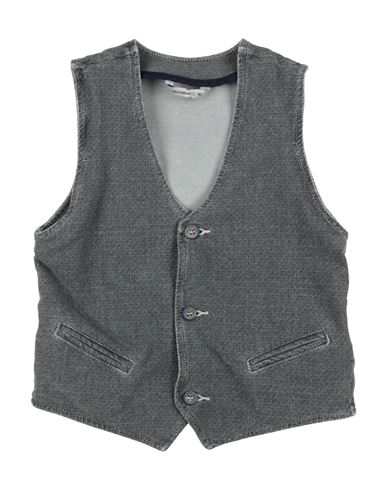 Manuel Ritz Babies'  Toddler Boy Tailored Vest Lead Size 7 Cotton, Elastane In Grey