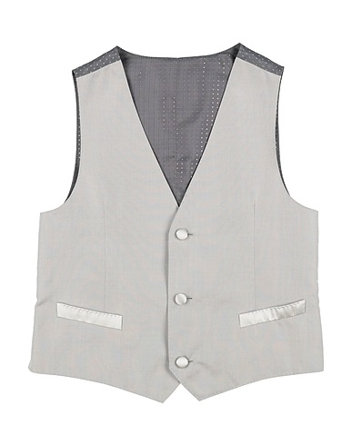 DOLCE&GABBANA Waistcoat Light grey 54% Silk, 45% Viscose, 1% Polyester