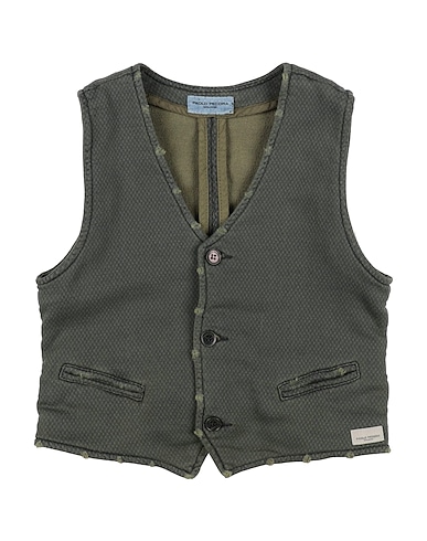 PAOLO PECORA Waistcoat 99% Cotton, 1% Elastane