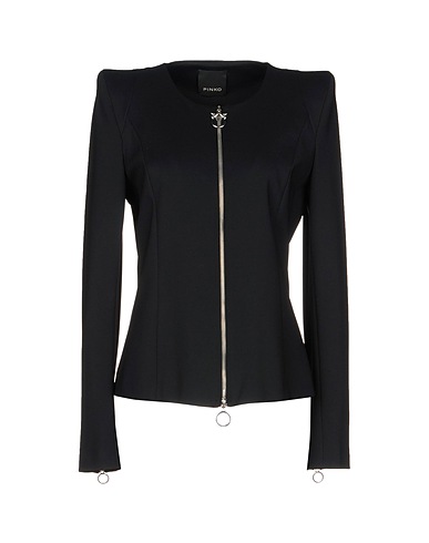 PINKO Jacket Black 65% Viscose, 30% Polyamide, 5% Elastane