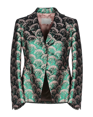 L' AUTRE CHOSE Blazer Emerald green 100% Polyester