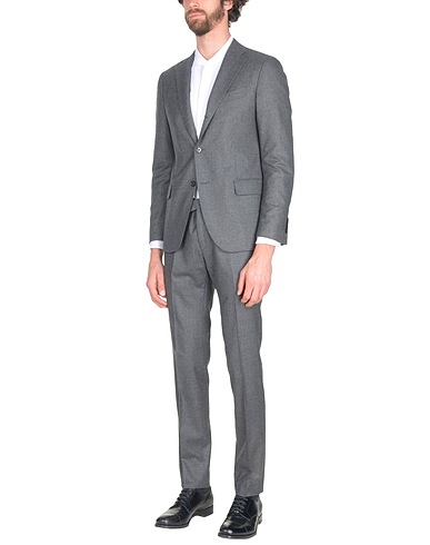 LARDINI Suits Lead 100% Wool