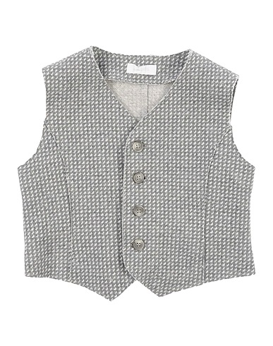 IL GUFO Suit vest Grey 100% Cotton