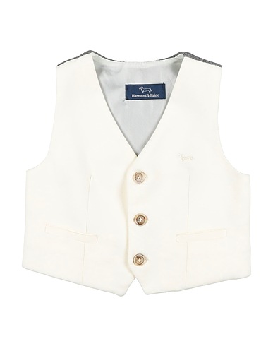 HARMONT & BLAINE Waistcoat Ivory 68% Viscose, 27% Polyamide, 5% Elastane, Polyester