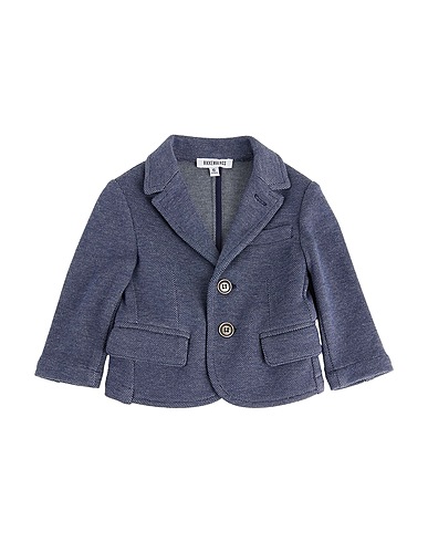 BIKKEMBERGS Blazer Slate blue 43% Polyester, 41% Cotton, 16% Rayon